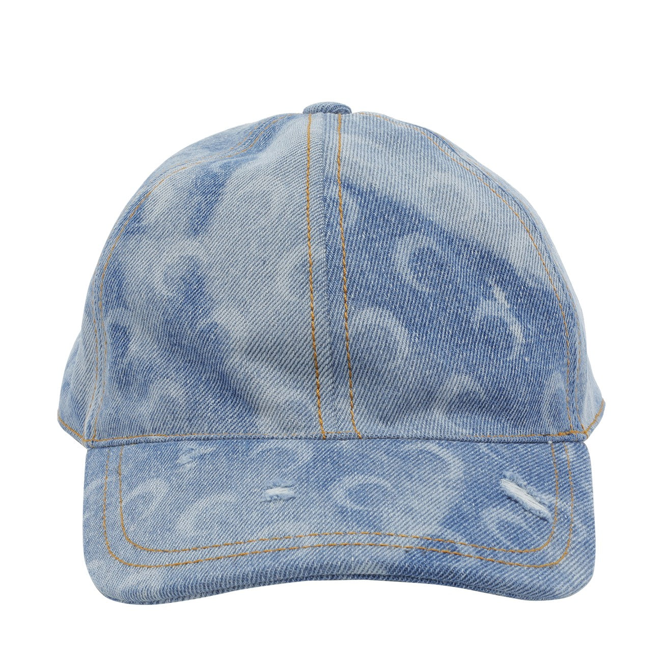 Marine Serre Women Denim Moon Baseball Cap MARINE SERRE