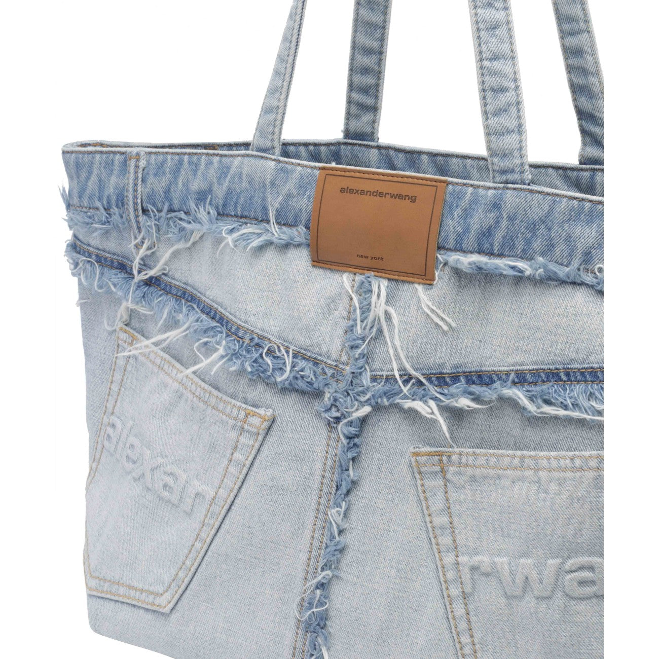Alexander Wang Women Denim Punch Tote Bag ALEXANDER WANG