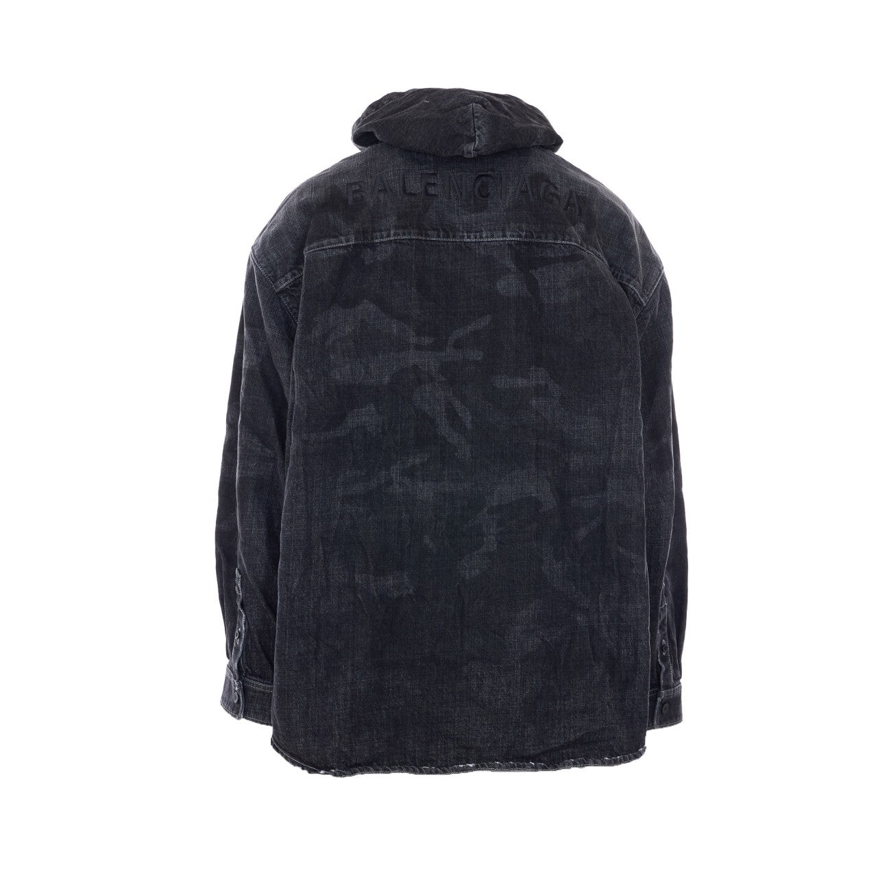 Balenciaga Men Denim Shirt Parka BALENCIAGA