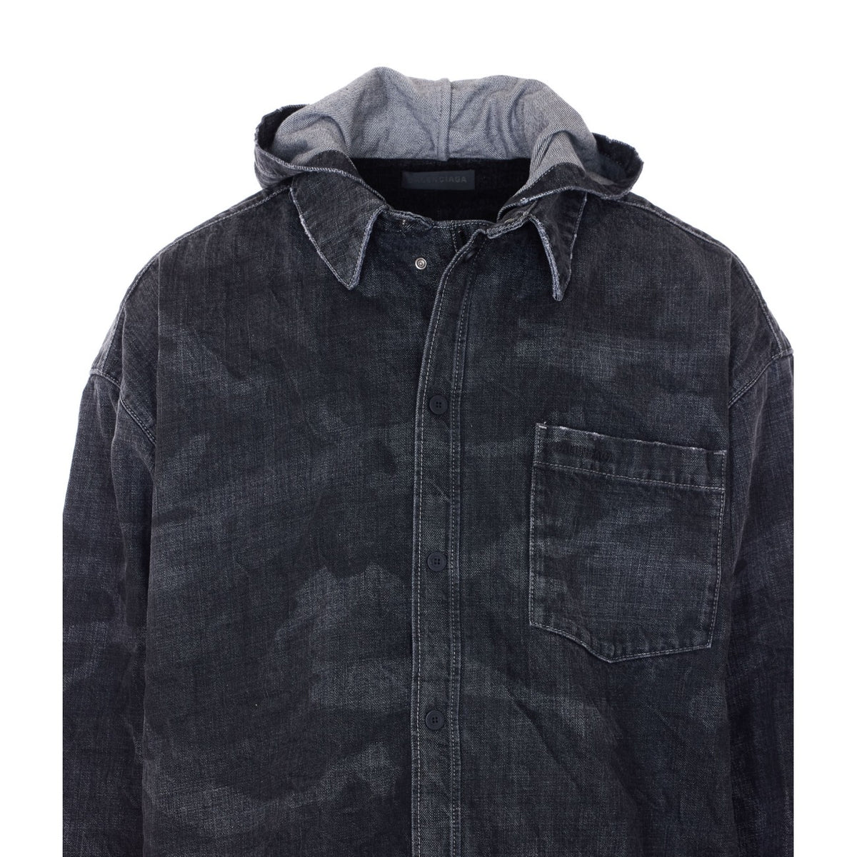 Balenciaga Men Denim Shirt Parka BALENCIAGA