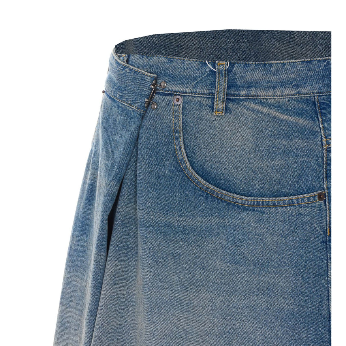 Maison Margiela Women Denim Wallet Midi Skirt MAISON MARGIELA