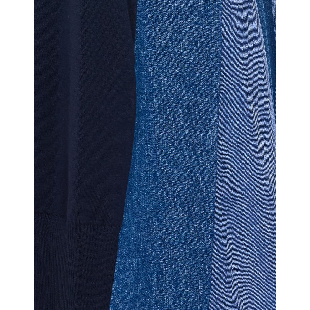 Sacai Women Denim X Knit Dress SACAI
