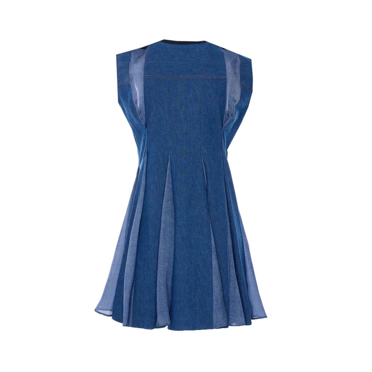 Sacai Women Denim X Knit Dress SACAI