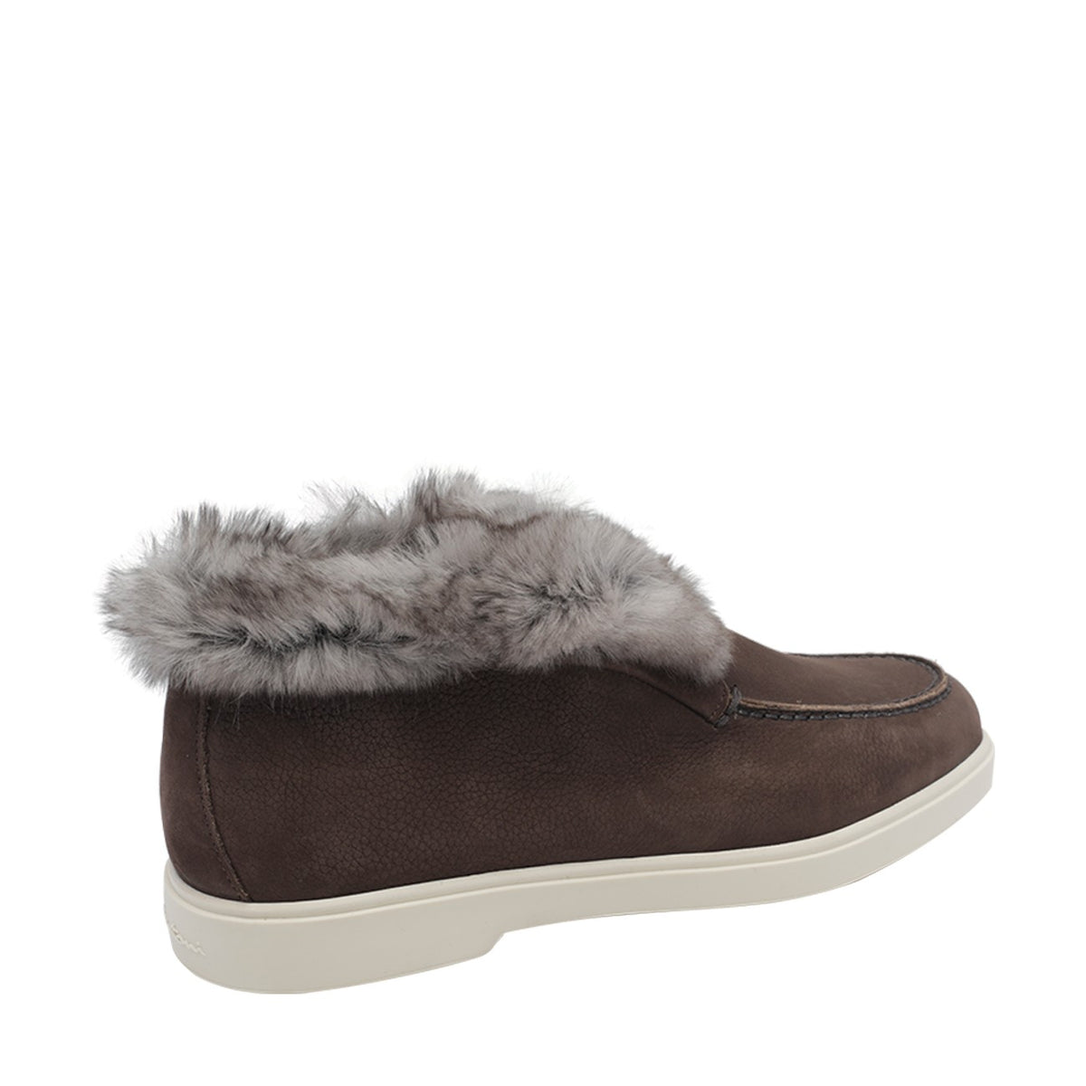 Santoni Women Desert Boots With Shearling Detail SANTONI