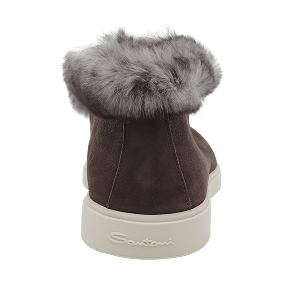 Santoni Women Desert Boots With Shearling Detail SANTONI