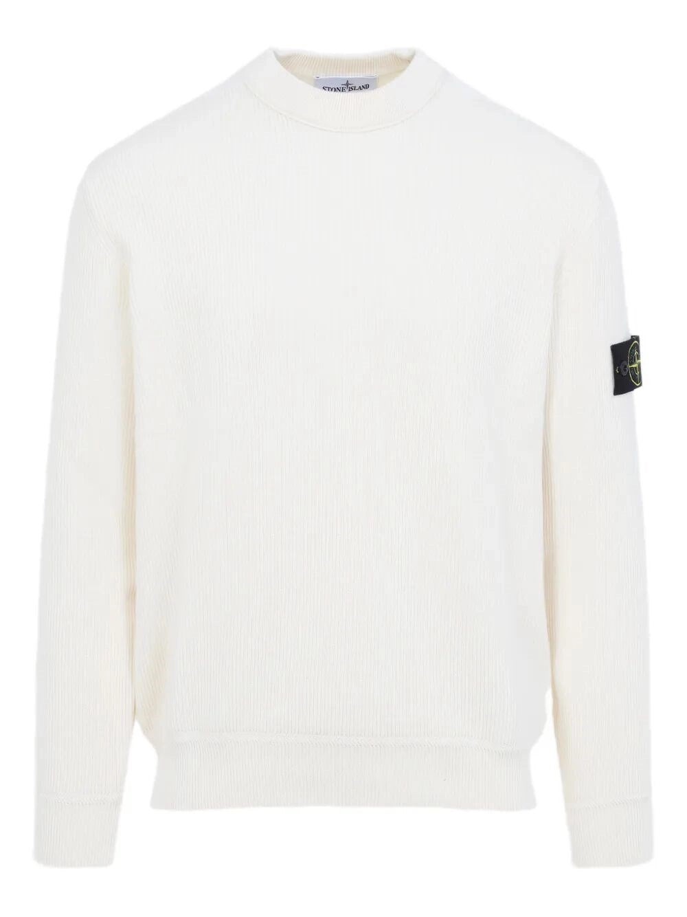 Stone Island Men Ribbed Soft Organic Cotton Crewneck STONE ISLAND