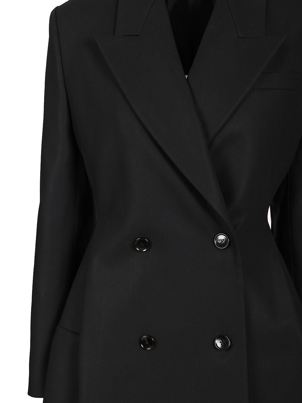 Alaïa Women Double-Breasted Rounded Coat ALAIA