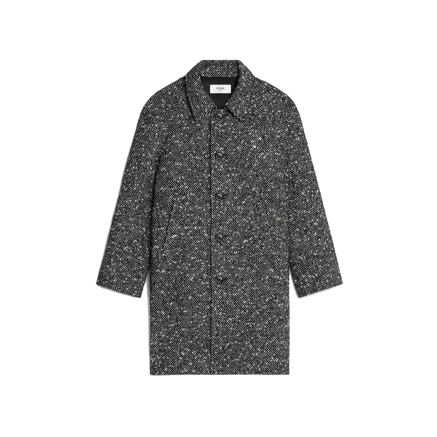 Celine Camden Wool Tweed Coat Men CELINE