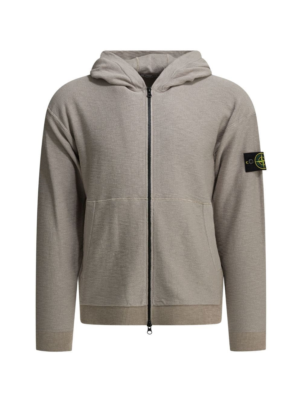 Stone Island Men Panama Organic Cotton Zip-Up Hooded Jacket STONE ISLAND