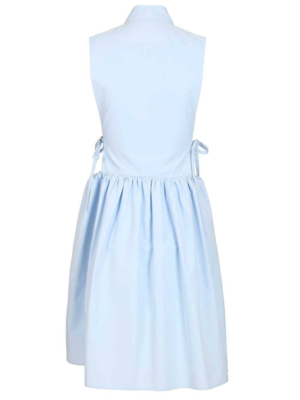 Miu Miu Women Sleeveless Poplin Dress MIU MIU