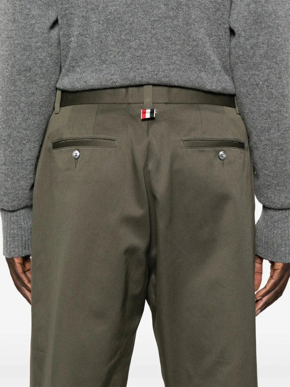 Thom Browne Men Relaxed Pleated Trousers THOM BROWNE