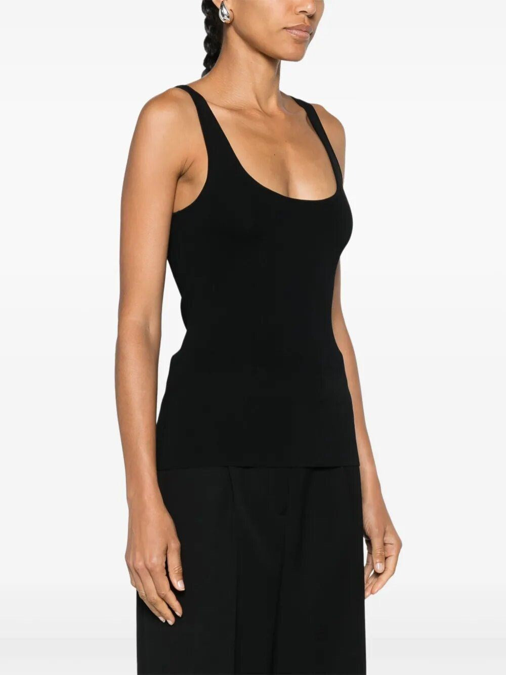 Toteme Women Compact Knit Tank Black TOTEME