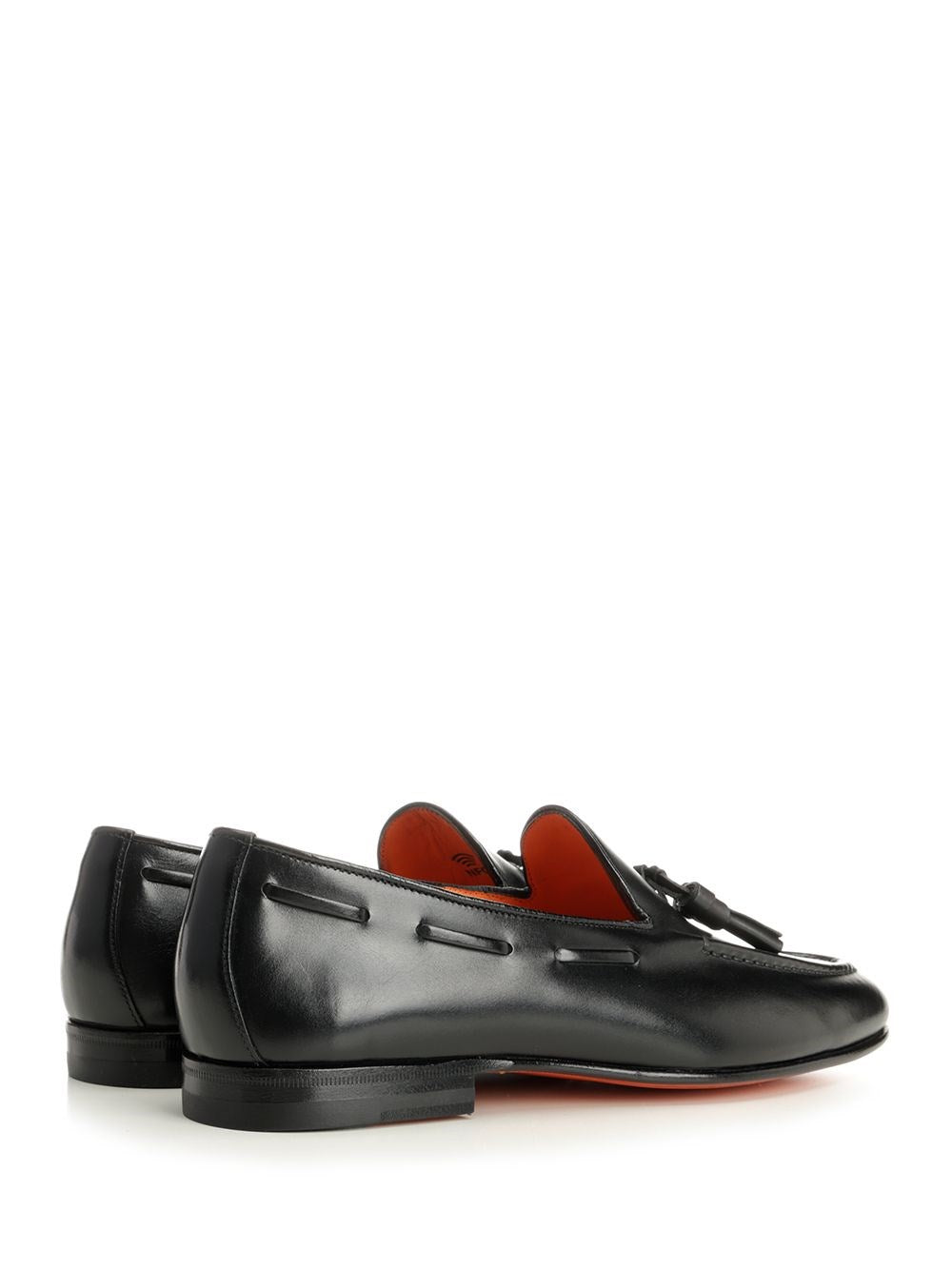 Santoni Men Brushed Leather Moccasin SANTONI