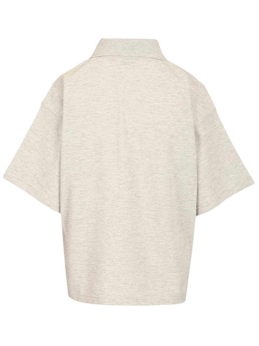 Saint Laurent Women Oversized Polo Shirt SAINT LAURENT