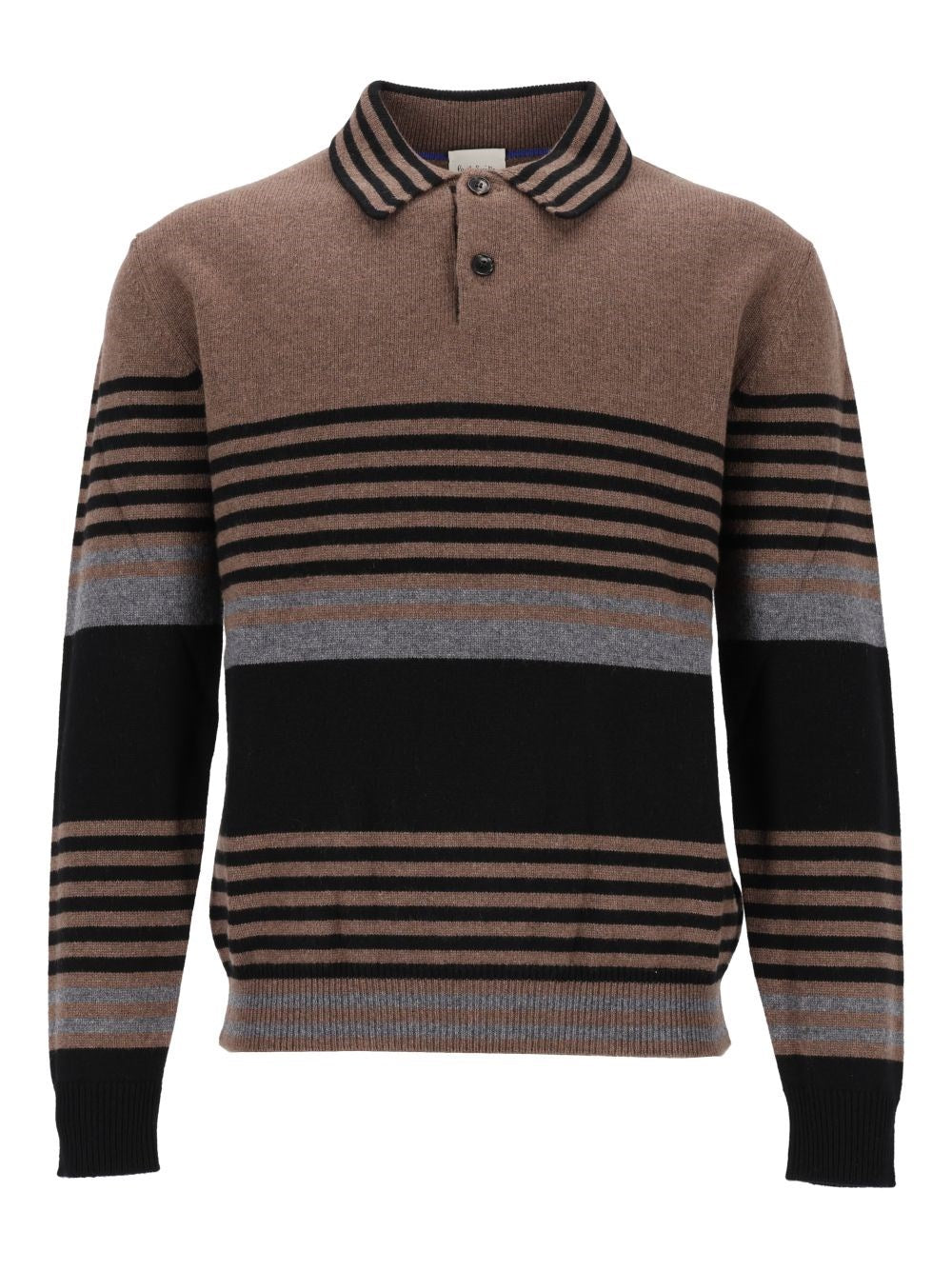Paul Smith Men Striped Cashmere Polo Sweater PAUL SMITH