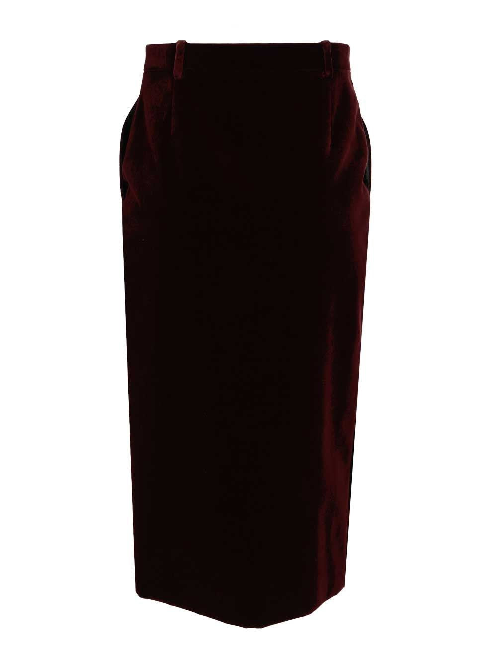 Saint Laurent Women Wrap Midi Skirt SAINT LAURENT