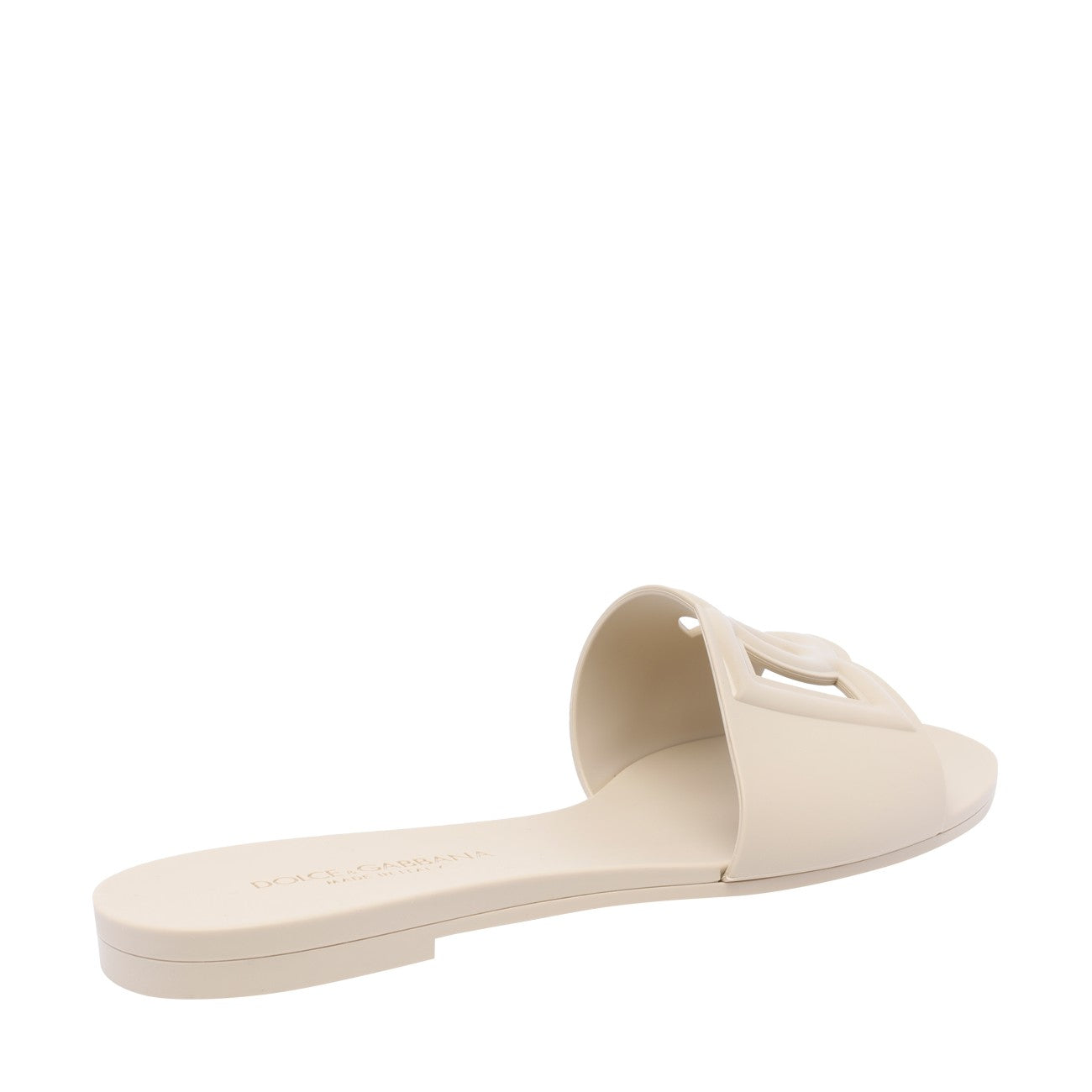Dolce&Gabbana Women Dg Logo Beachwear Rubber Slide Sandals DOLCE & GABBANA
