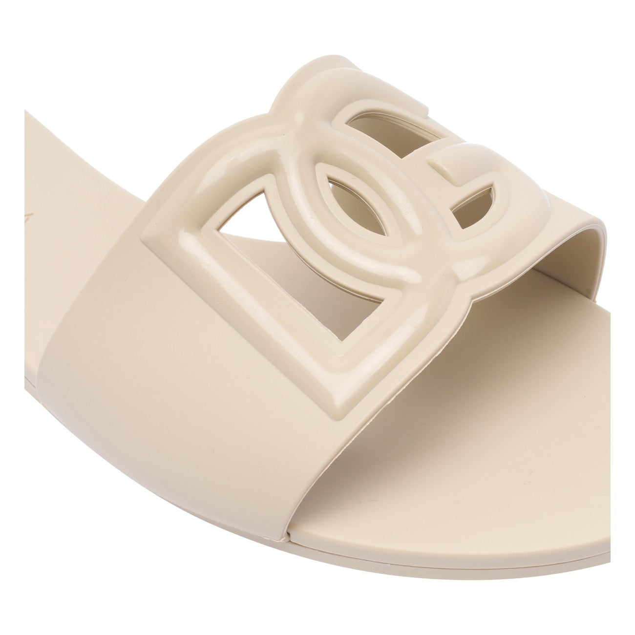 Dolce&Gabbana Women Dg Logo Beachwear Rubber Slide Sandals DOLCE & GABBANA