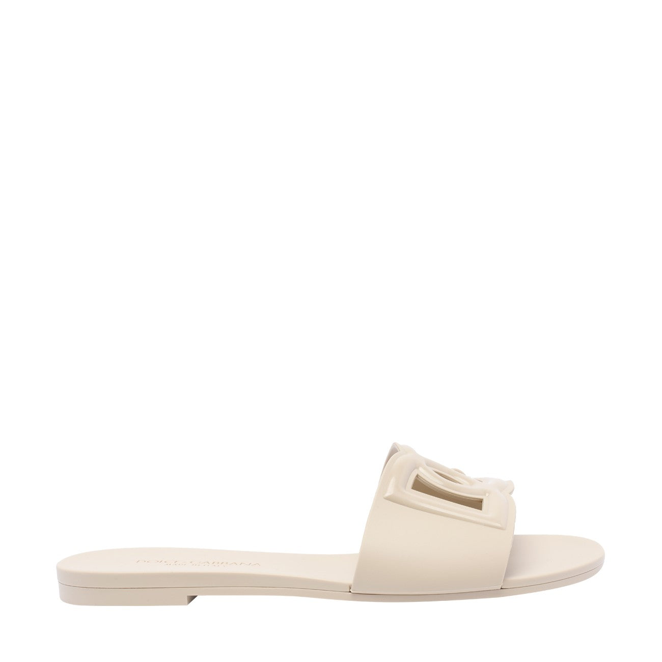 Dolce&Gabbana Women Dg Logo Beachwear Rubber Slide Sandals DOLCE & GABBANA