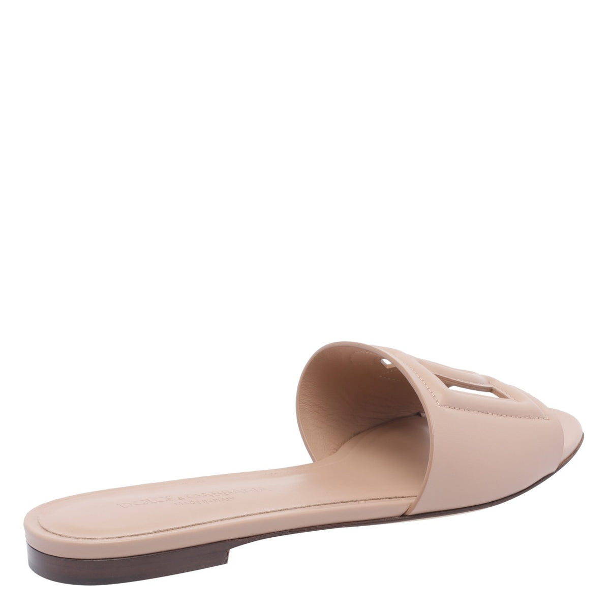 Dolce&Gabbana Women Dg Logo Leather Slides DOLCE & GABBANA