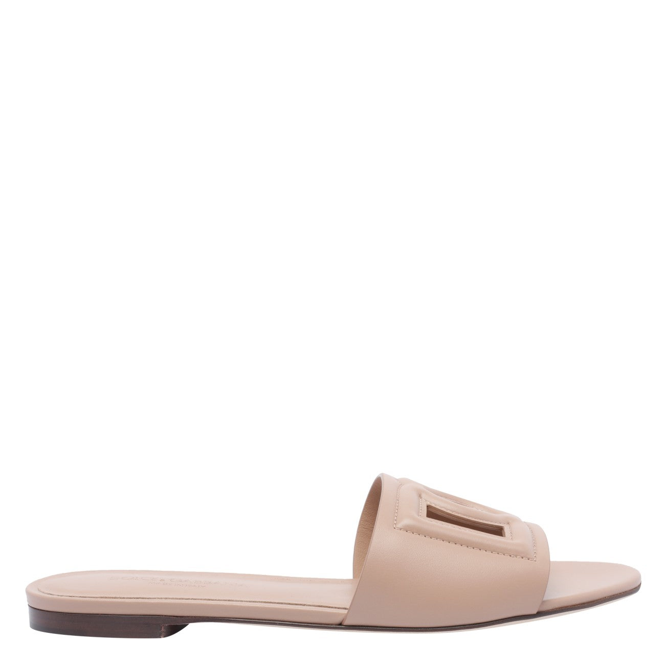 Dolce&Gabbana Women Dg Logo Leather Slides DOLCE & GABBANA