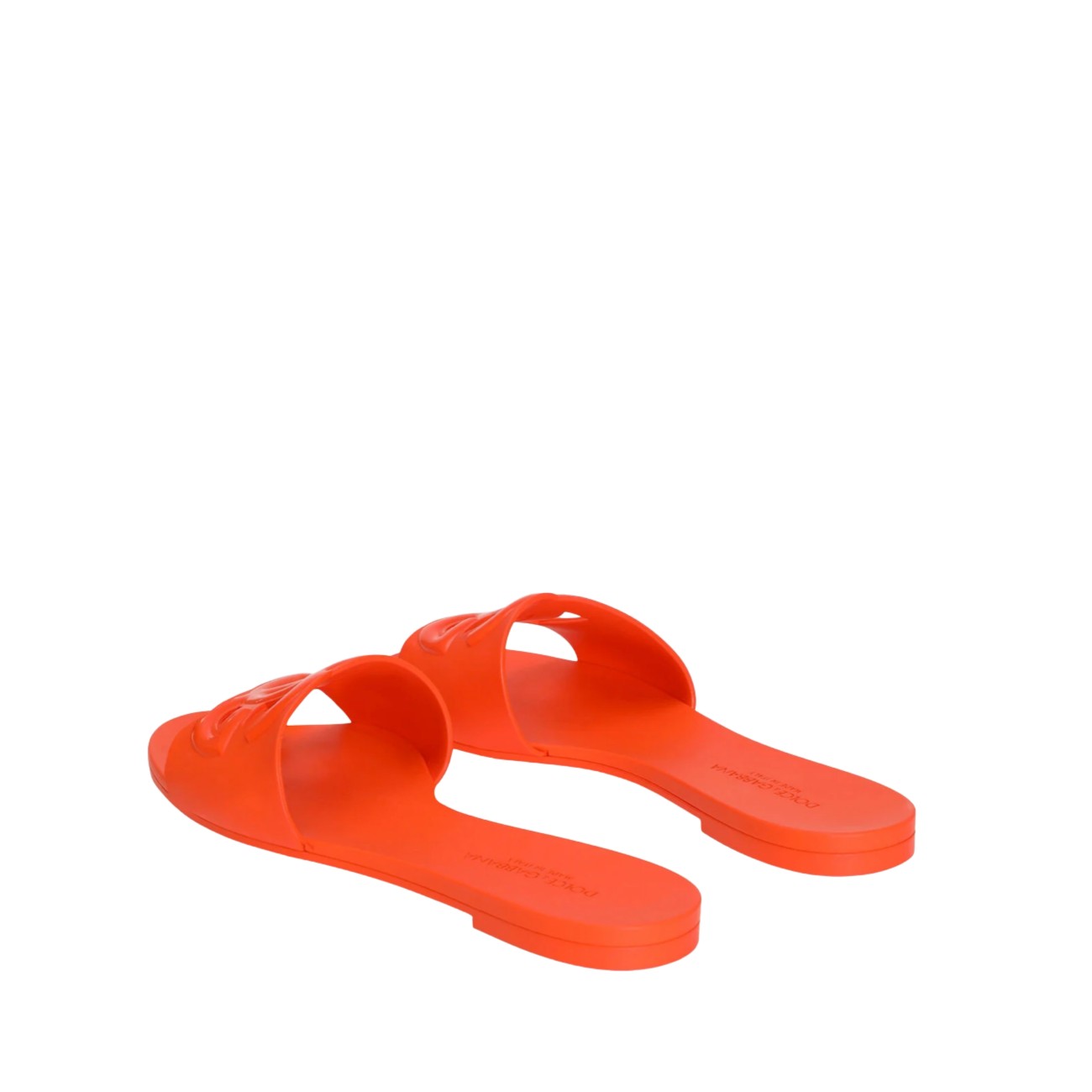 Dolce&Gabbana Women Dg Logo Rubber Beachwear Slide Sandals DOLCE & GABBANA