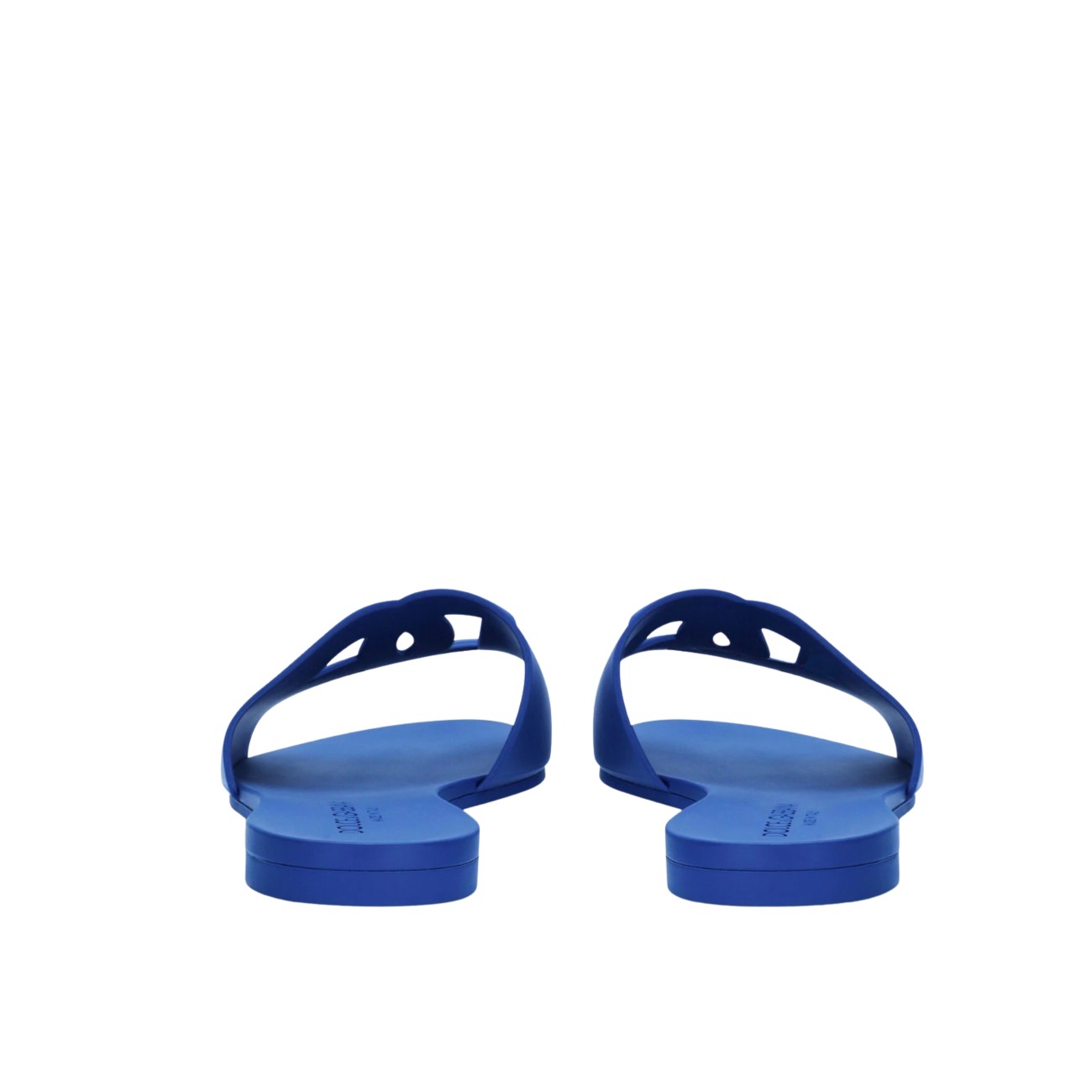 Dolce&Gabbana Women Dg Logo Rubber Beachwear Slide Sandals DOLCE & GABBANA
