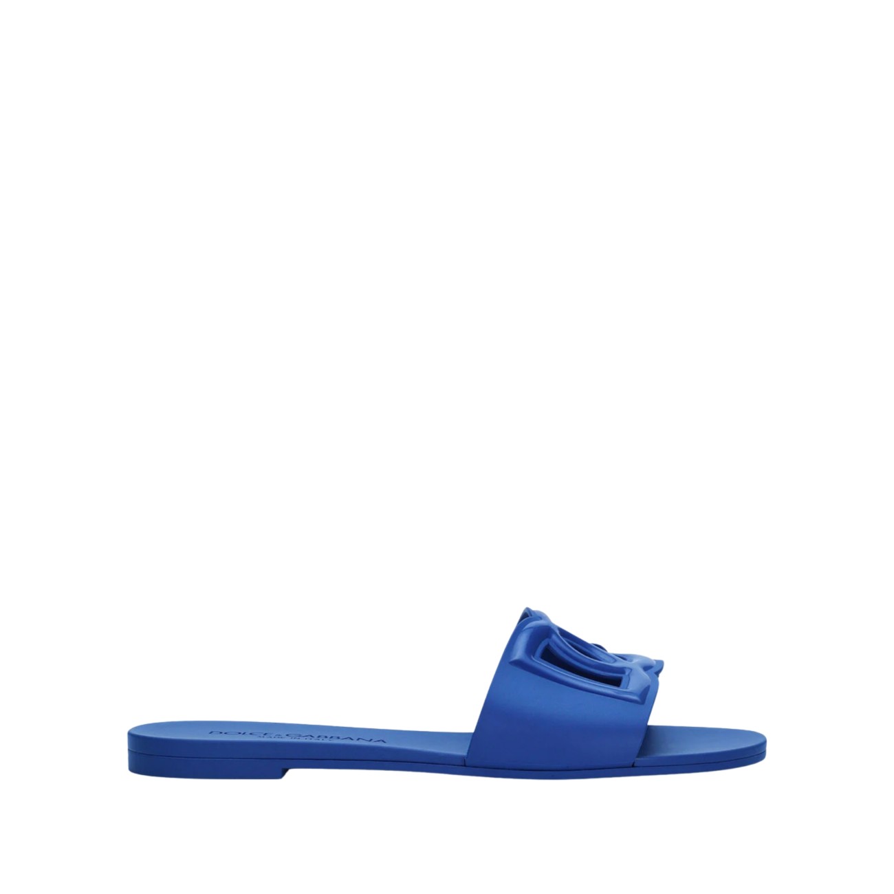 Dolce&Gabbana Women Dg Logo Rubber Beachwear Slide Sandals DOLCE & GABBANA
