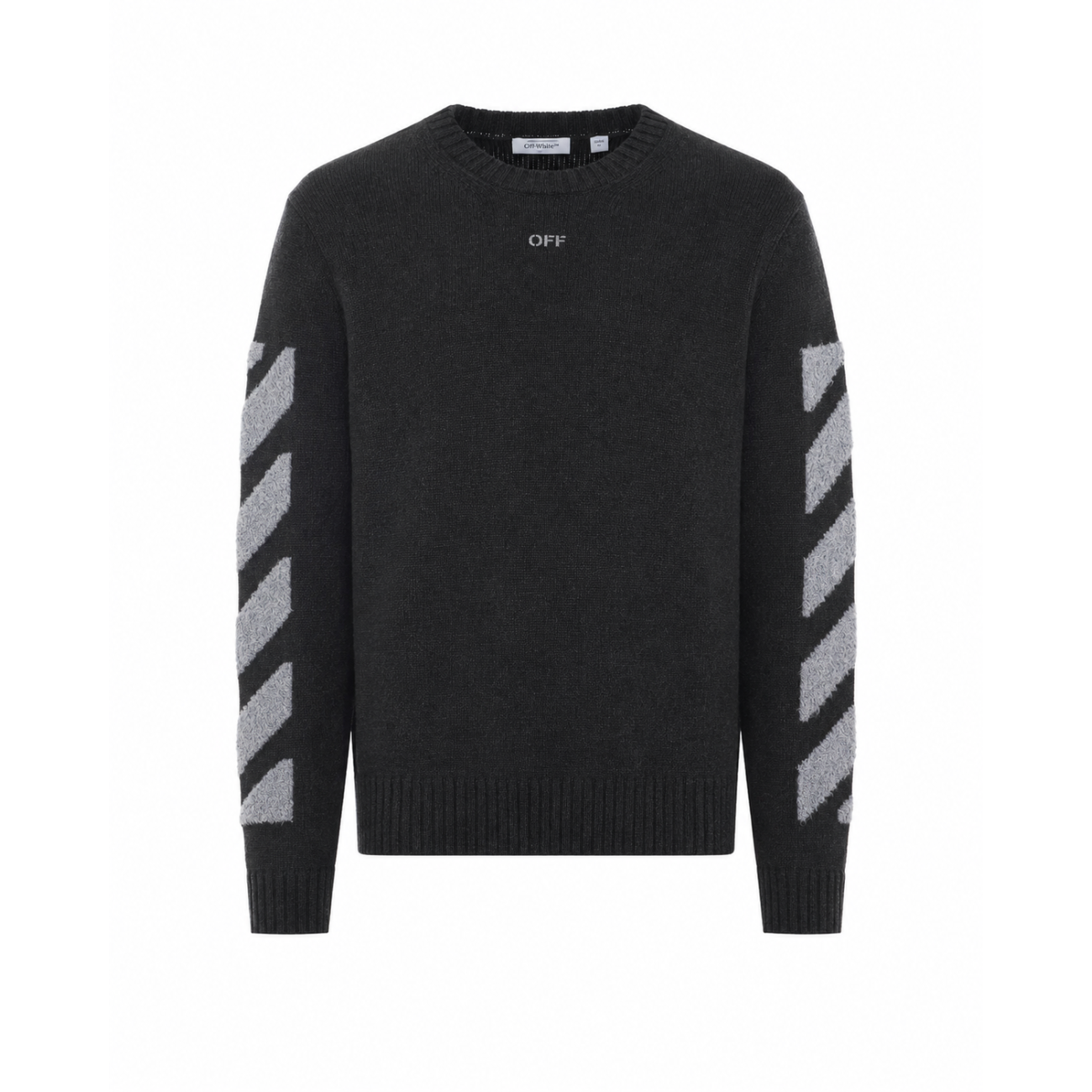 Off White Men Diagonal Fuzzy Sweater OFF-WHITE