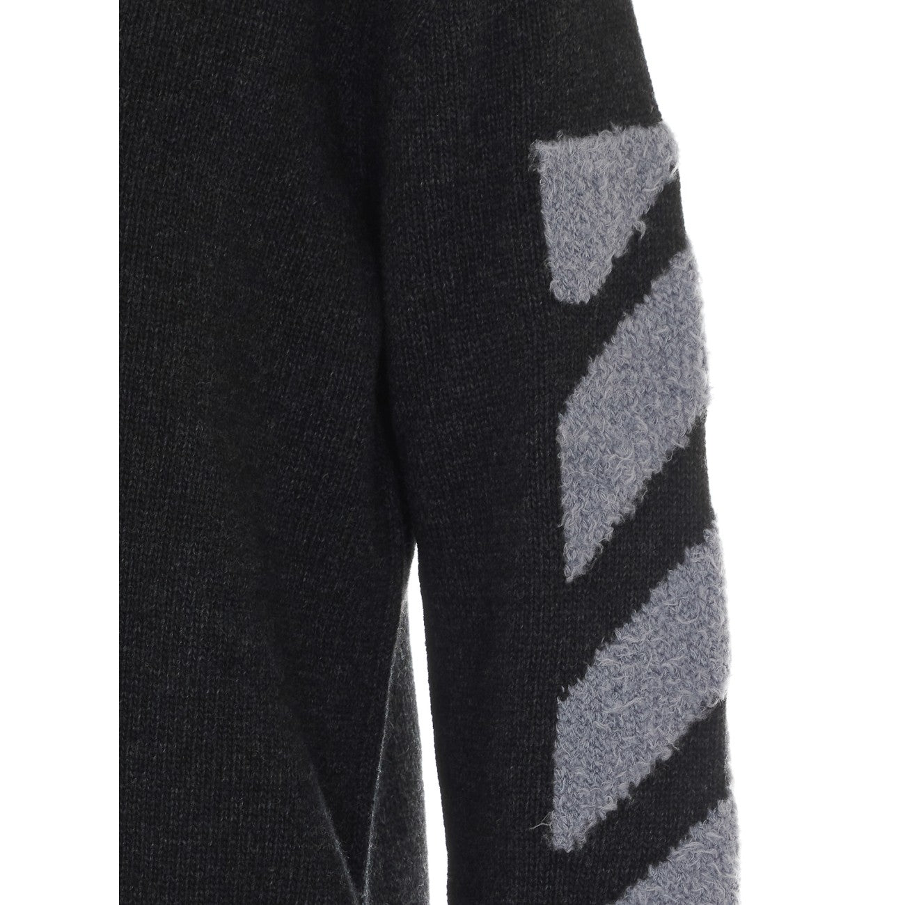 Off White Men Diagonal Fuzzy Sweater OFF-WHITE