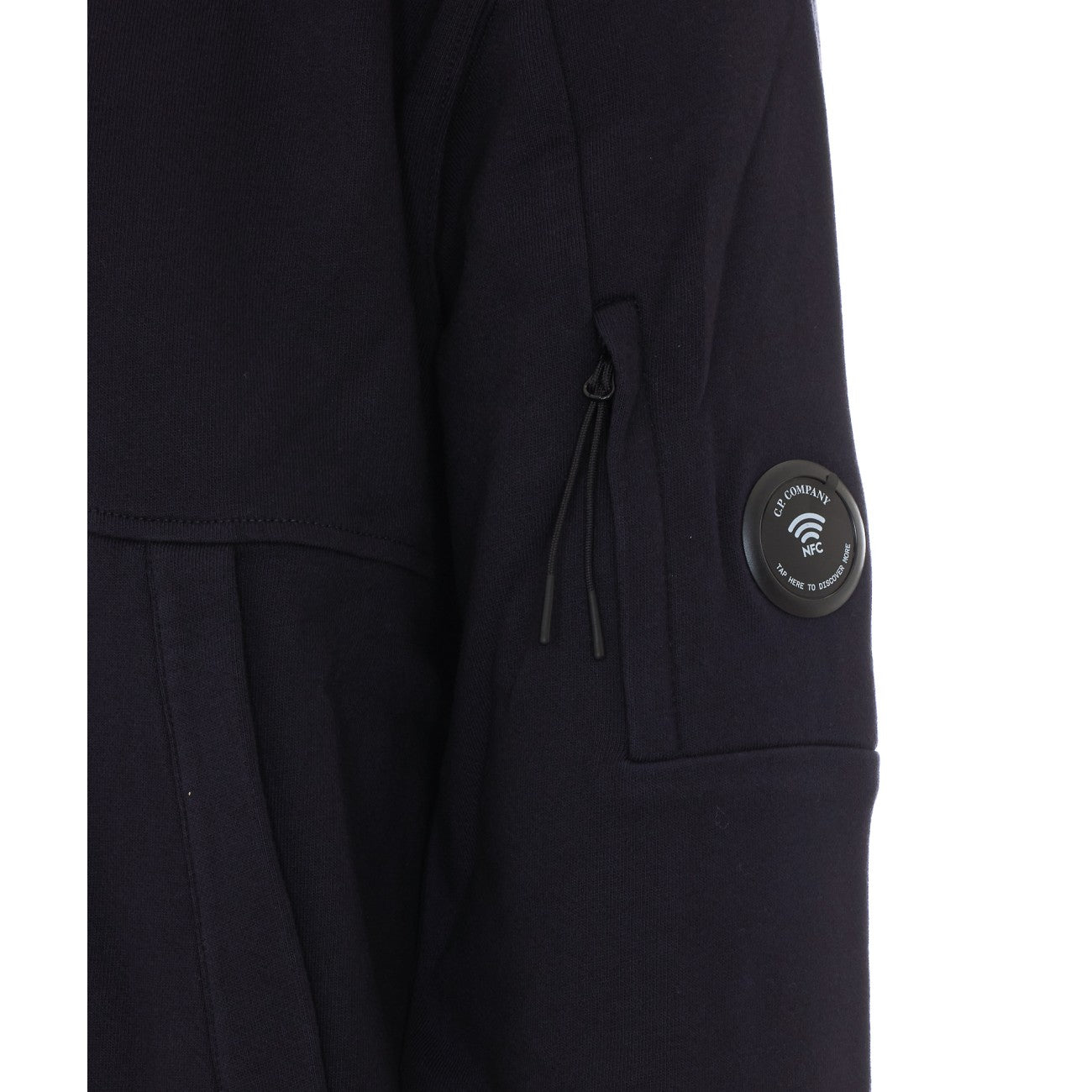 C.P. Company Men Diagonal Raised Fleece Lens Logo Hoodie C.P. COMPANY