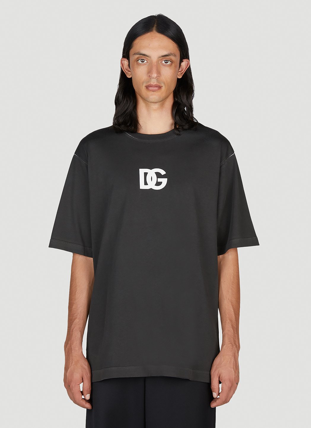 Dolce & Gabbana Men Dg Logo Print T-Shirt DOLCE & GABBANA