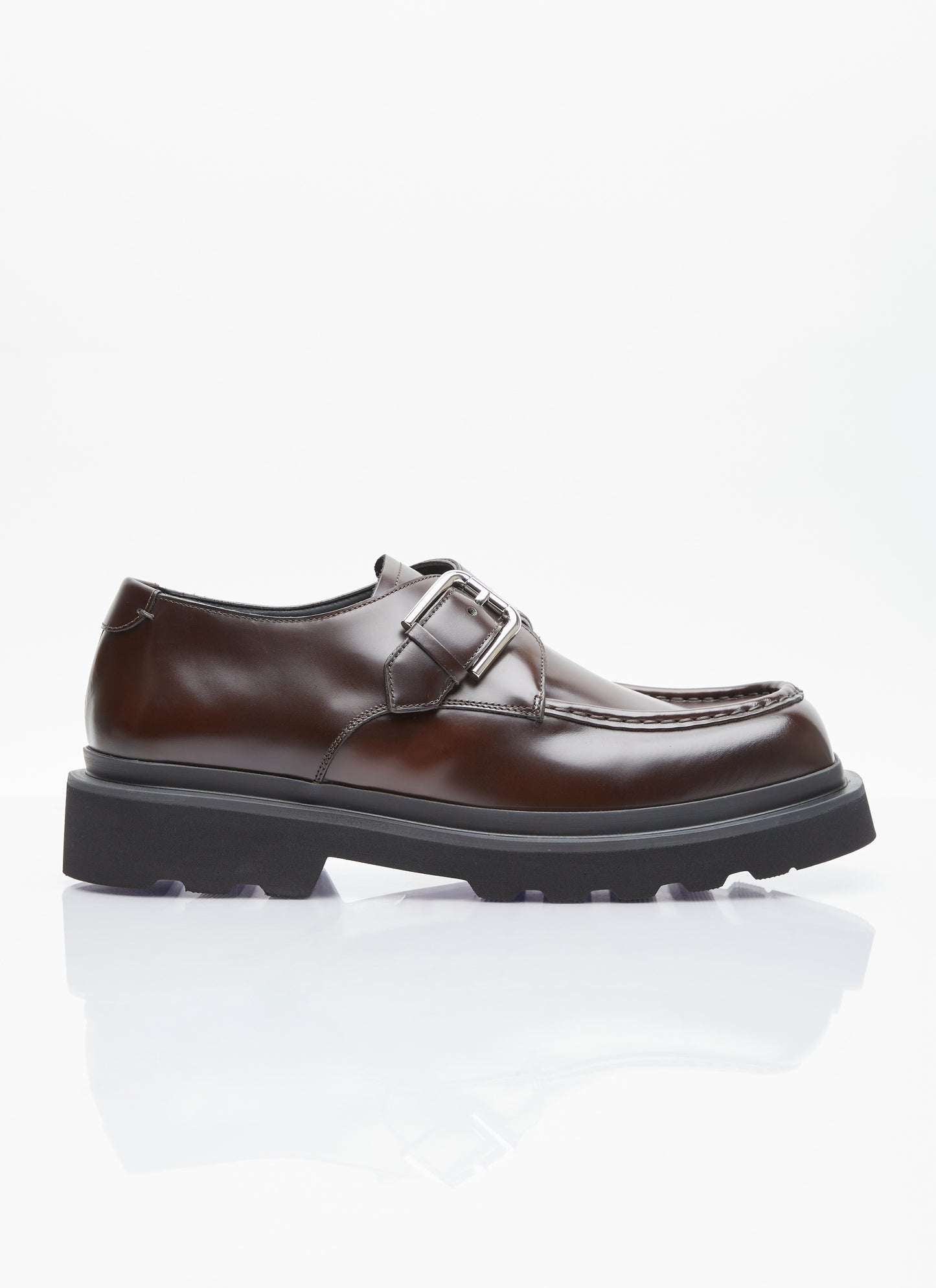 Dolce & Gabbana Men Brushed Leather Monkstrap Shoes DOLCE & GABBANA