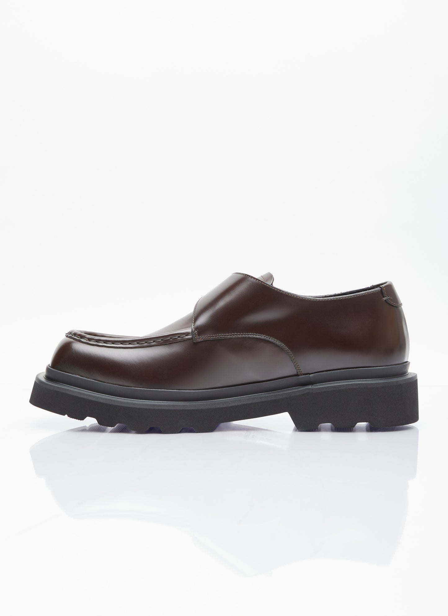 Dolce & Gabbana Men Brushed Leather Monkstrap Shoes DOLCE & GABBANA