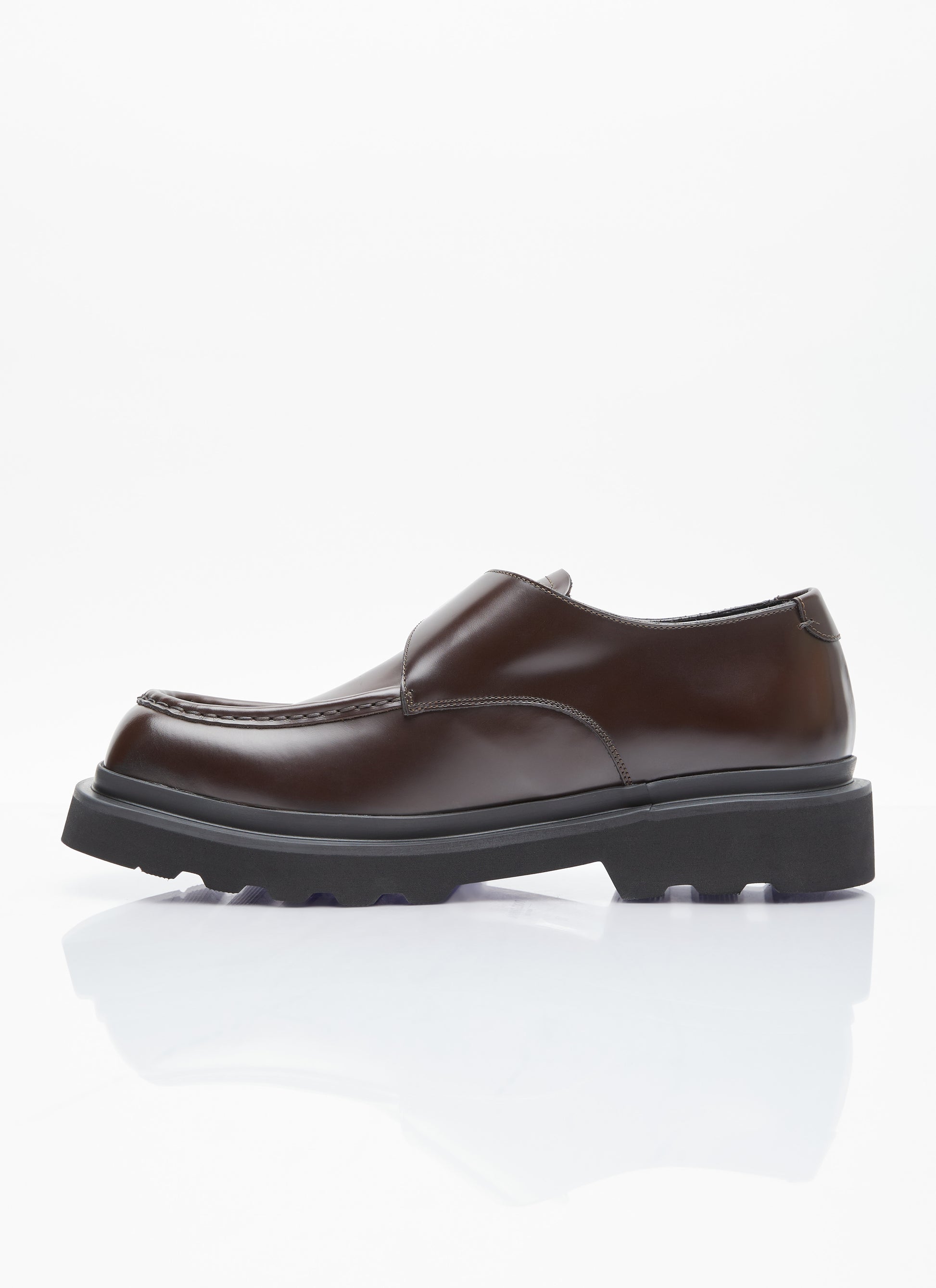 Dolce & Gabbana Men Brushed Leather Monkstrap Shoes DOLCE & GABBANA
