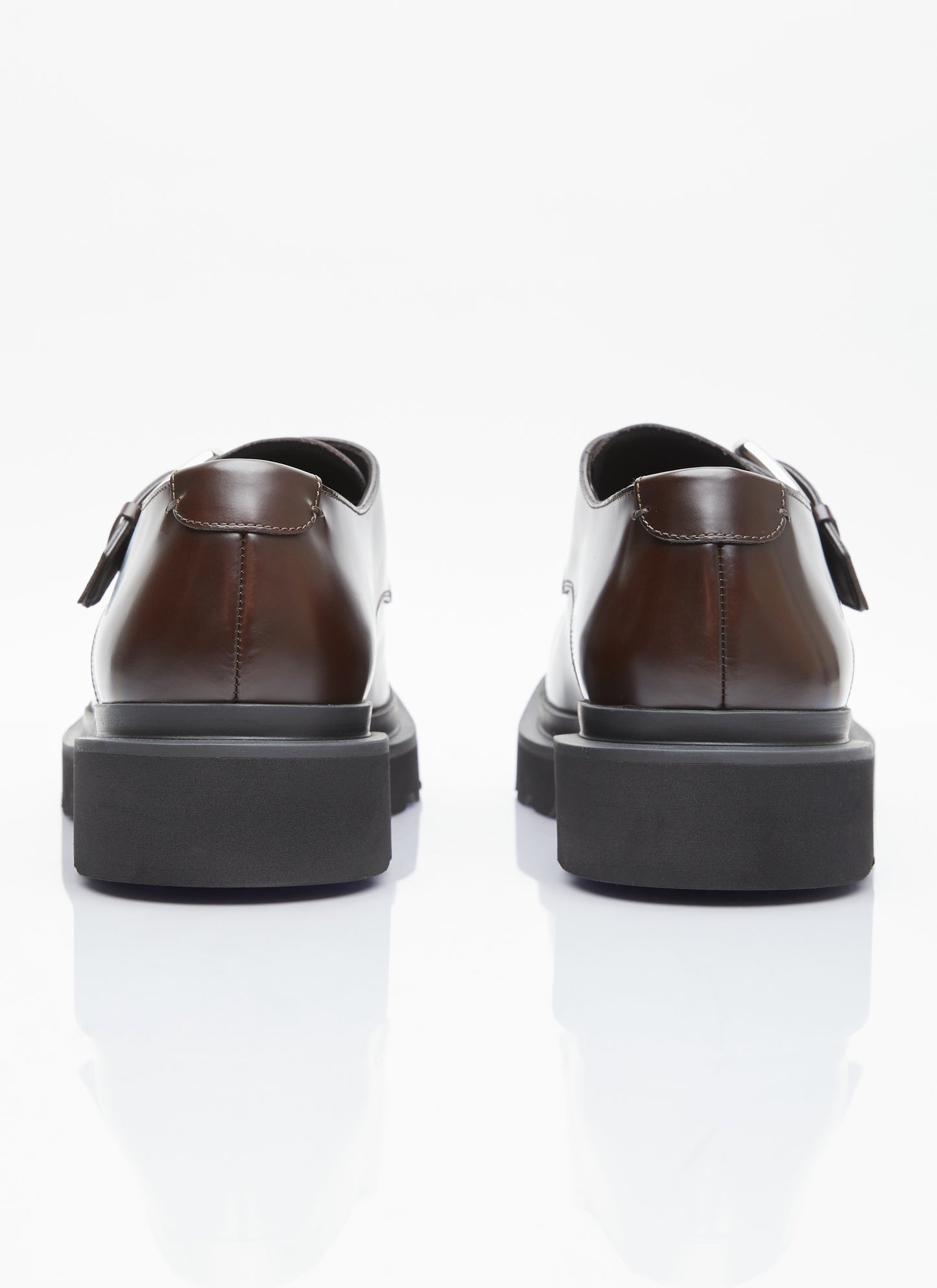 Dolce & Gabbana Men Brushed Leather Monkstrap Shoes DOLCE & GABBANA