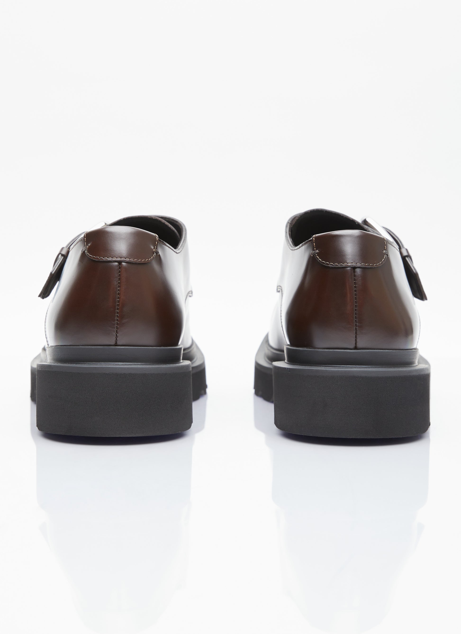 Dolce & Gabbana Men Brushed Leather Monkstrap Shoes DOLCE & GABBANA