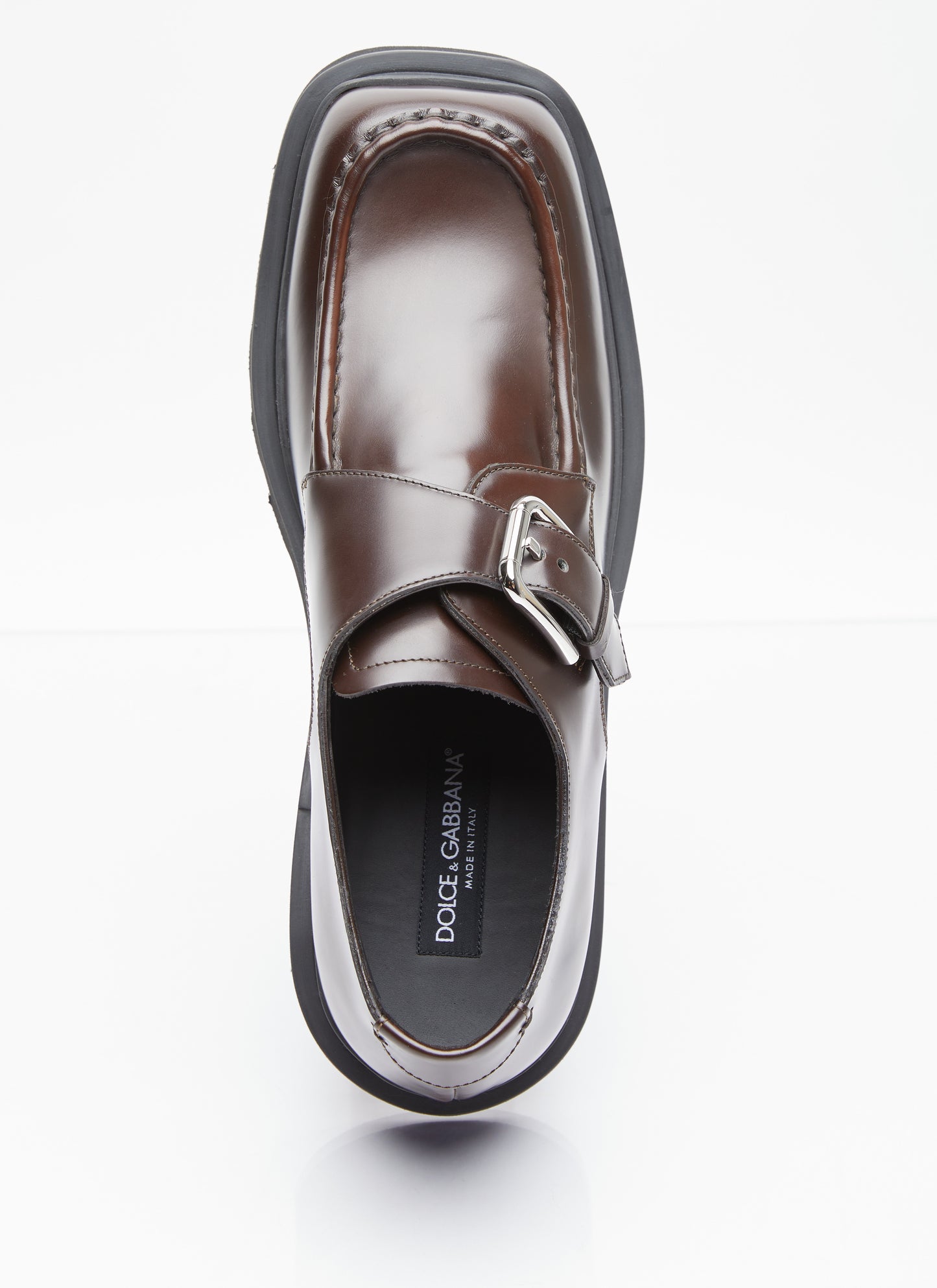 Dolce & Gabbana Men Brushed Leather Monkstrap Shoes DOLCE & GABBANA