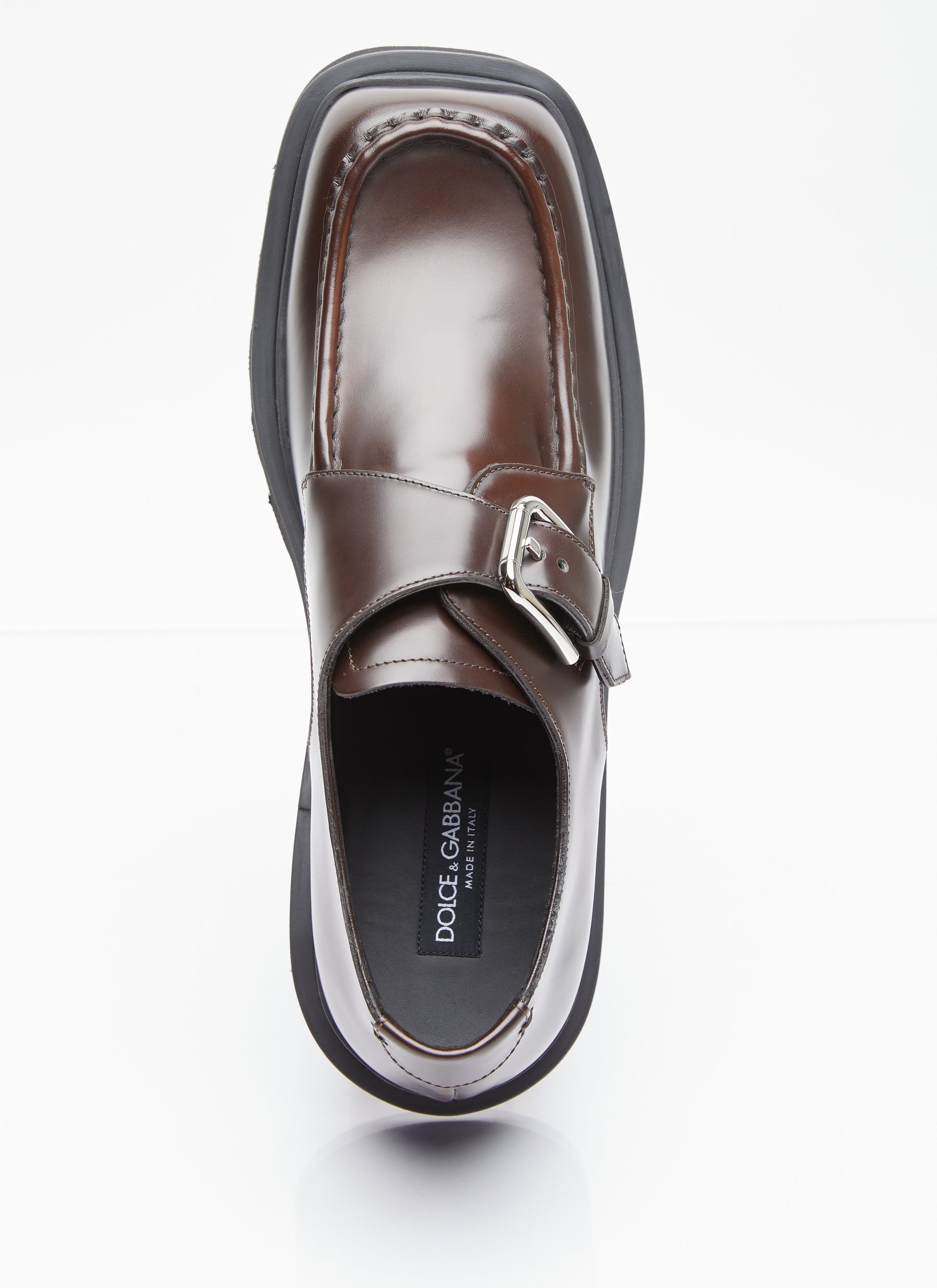 Dolce & Gabbana Men Brushed Leather Monkstrap Shoes DOLCE & GABBANA