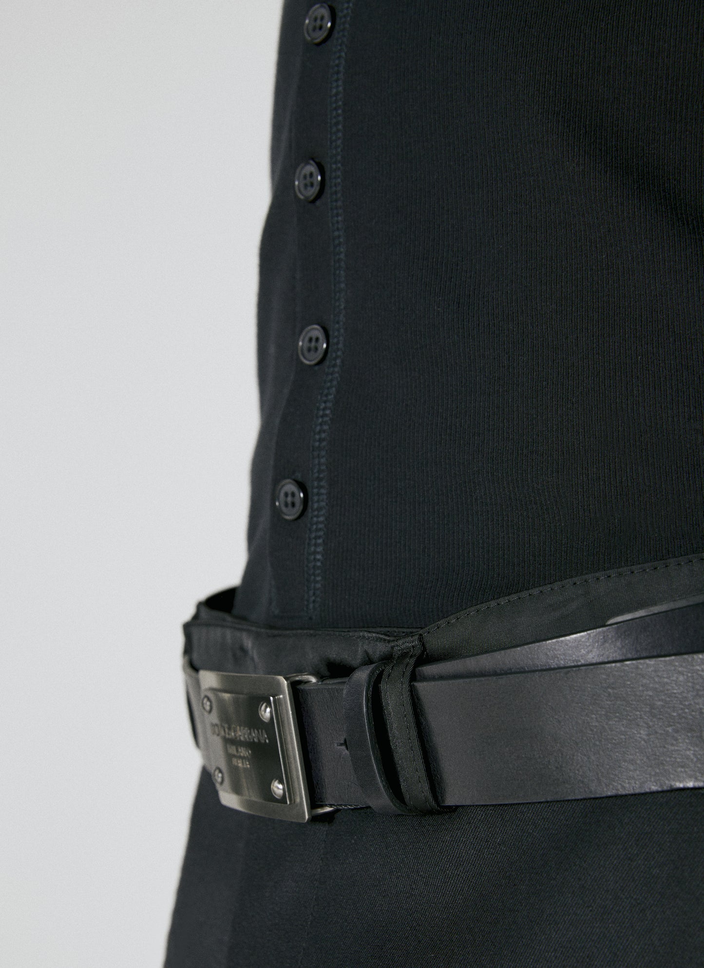 Dolce & Gabbana Men Logo Plaque Leather Belt DOLCE & GABBANA