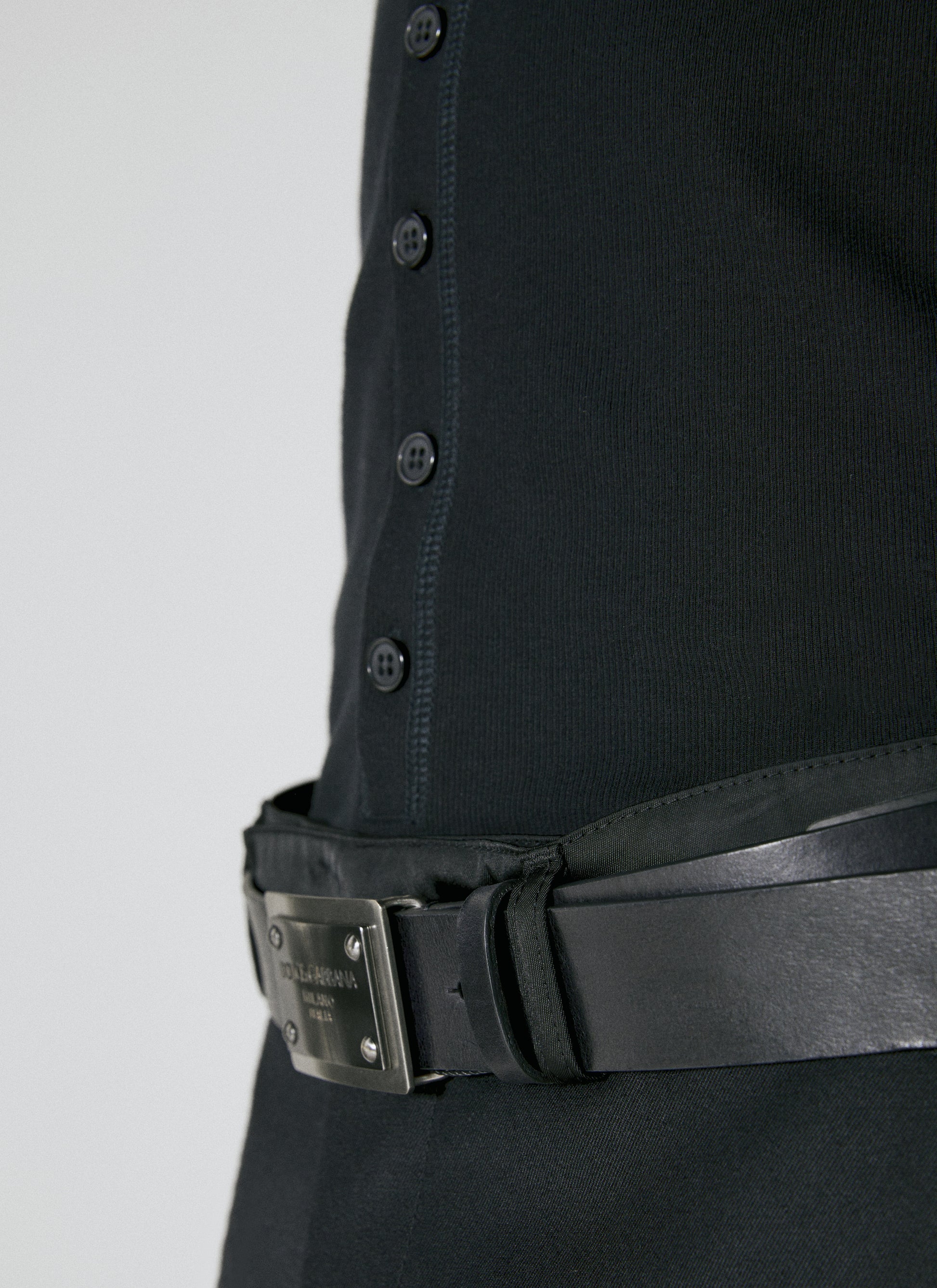 Dolce & Gabbana Men Logo Plaque Leather Belt DOLCE & GABBANA
