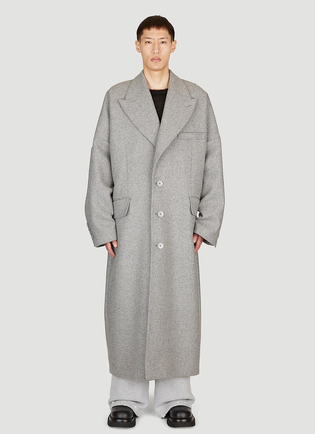 Dolce & Gabbana Men Double-Breasted Wool Coat DOLCE & GABBANA