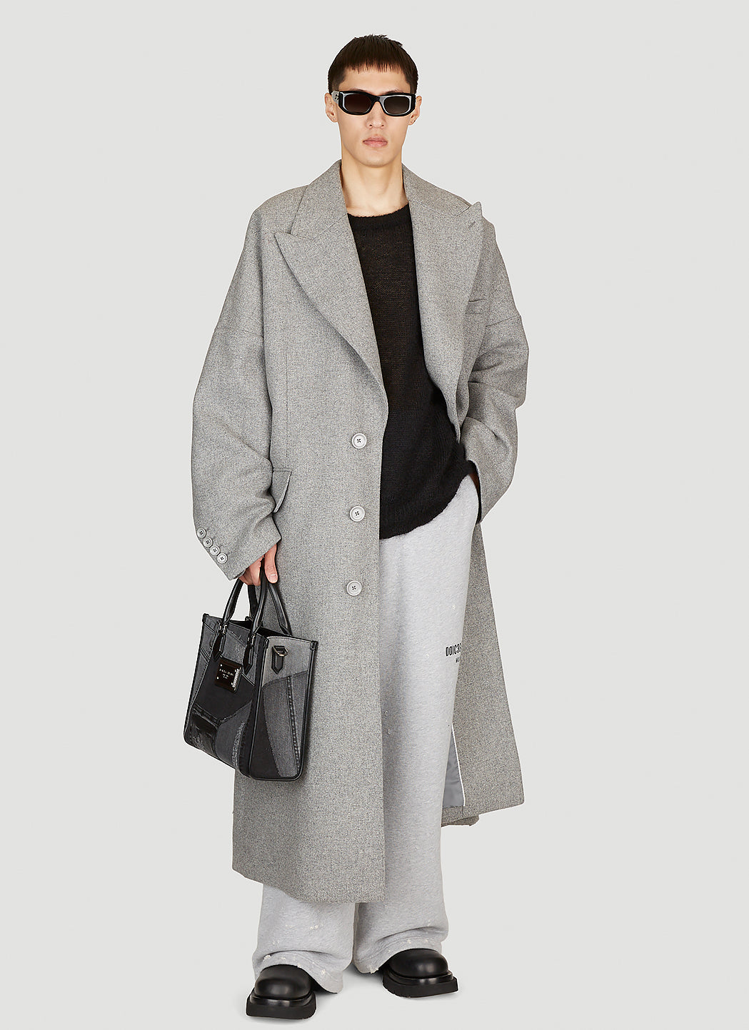 Dolce & Gabbana Men Double-Breasted Wool Coat DOLCE & GABBANA