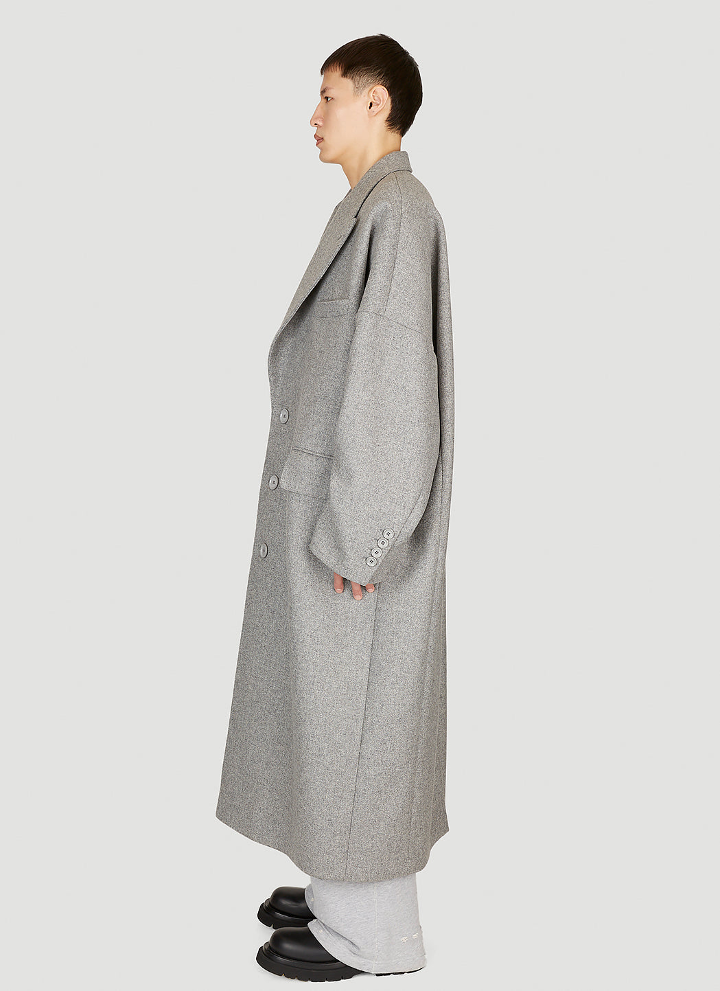 Dolce & Gabbana Men Double-Breasted Wool Coat DOLCE & GABBANA