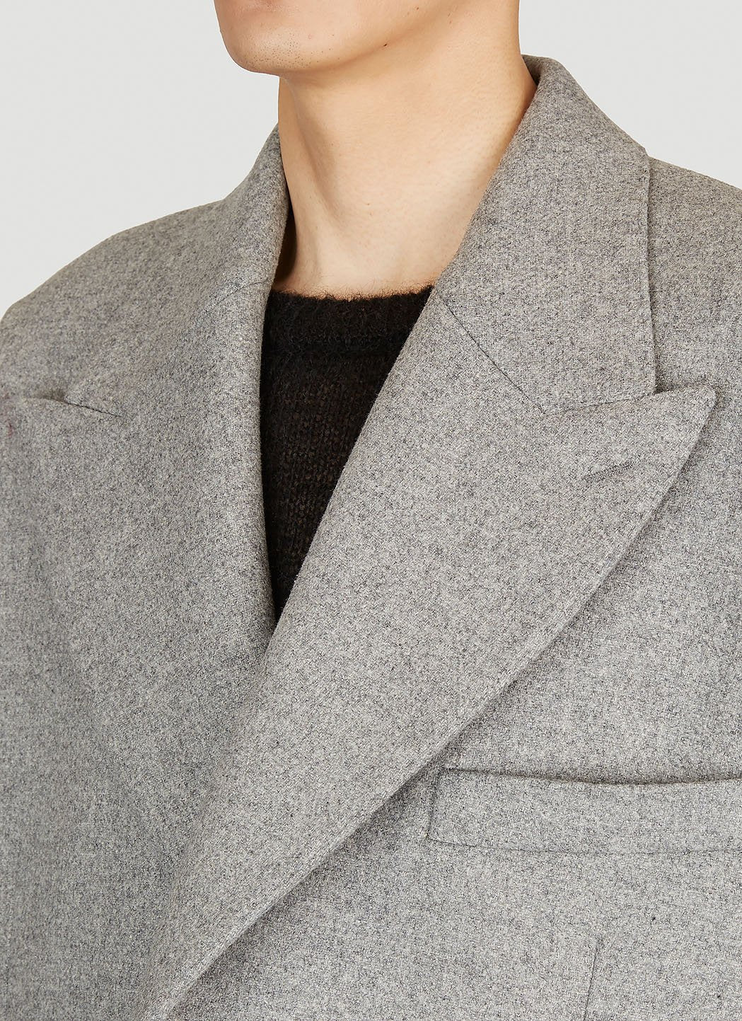 Dolce & Gabbana Men Double-Breasted Wool Coat DOLCE & GABBANA