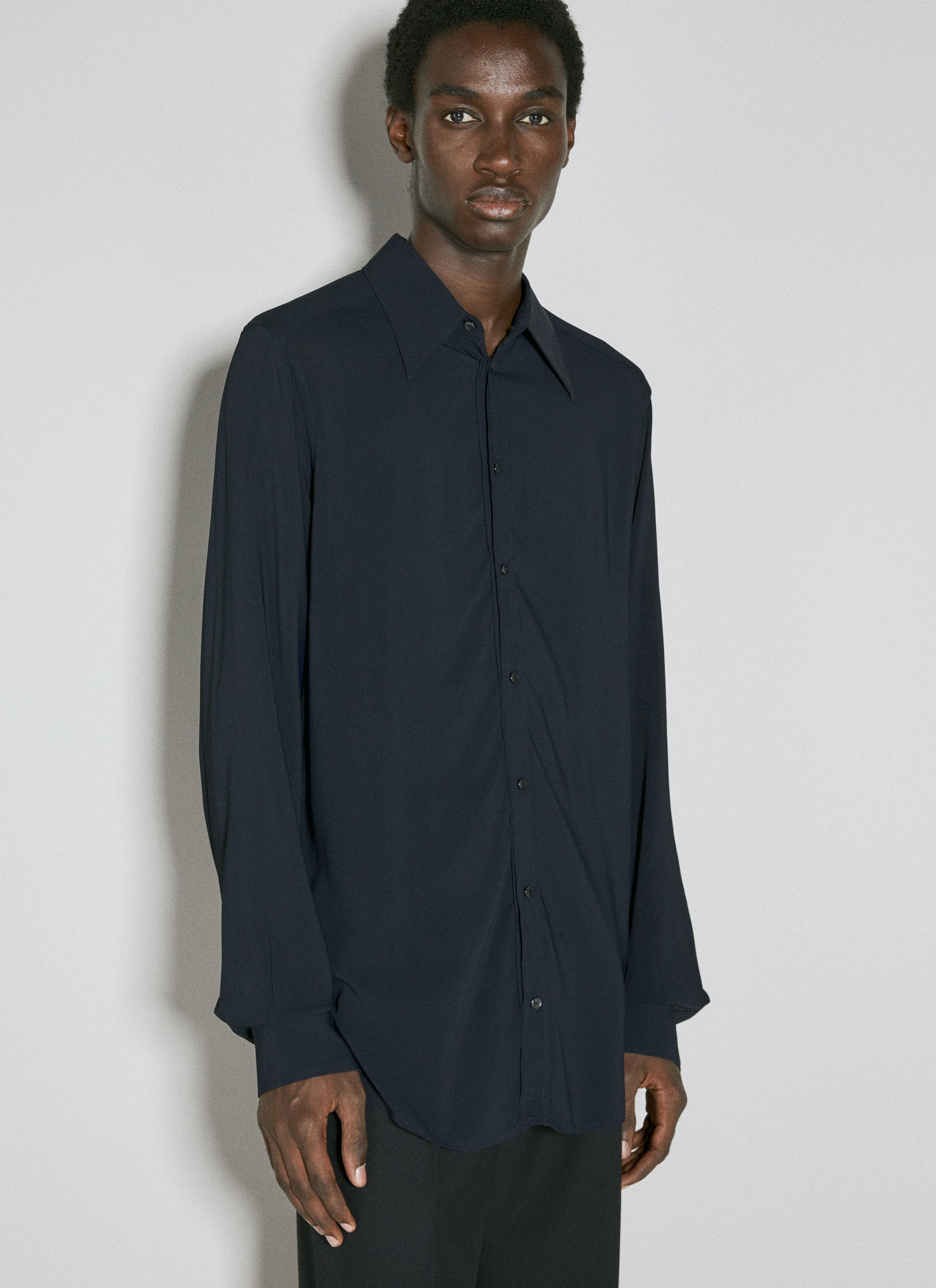 Dolce & Gabbana Men Martini Fit Stretch Charmeuse Shirt DOLCE & GABBANA