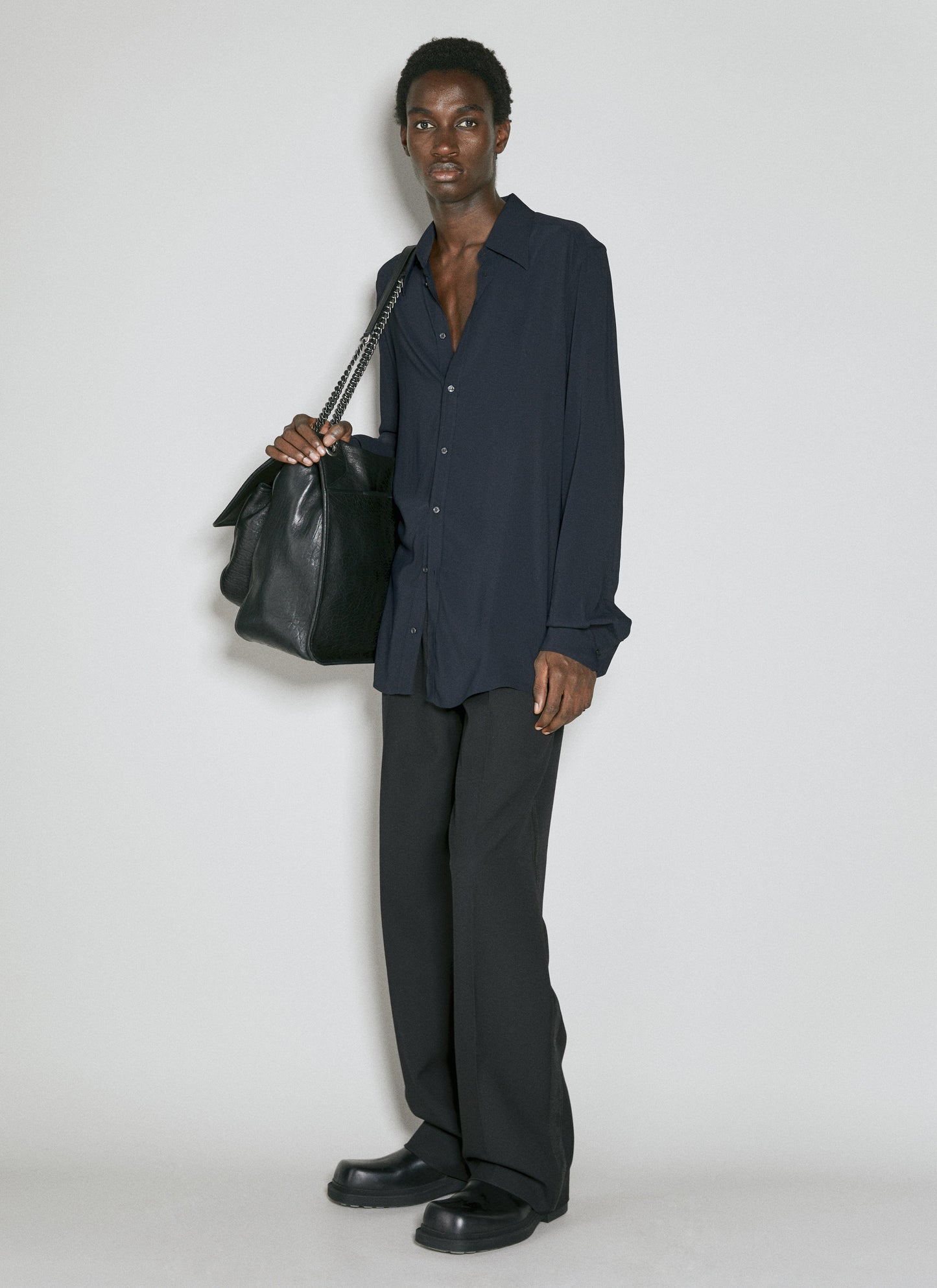 Dolce & Gabbana Men Martini Fit Stretch Charmeuse Shirt DOLCE & GABBANA