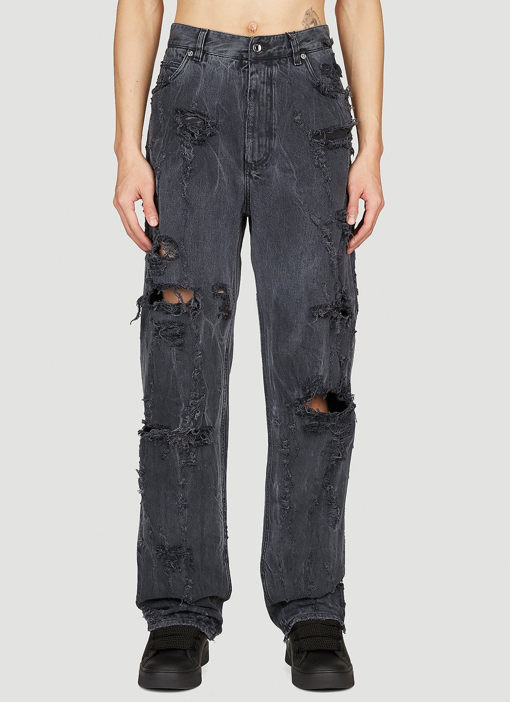 Dolce & Gabbana Men Distressed Denim Jeans DOLCE & GABBANA
