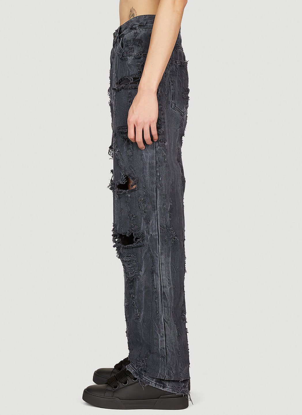 Dolce & Gabbana Men Distressed Denim Jeans DOLCE & GABBANA