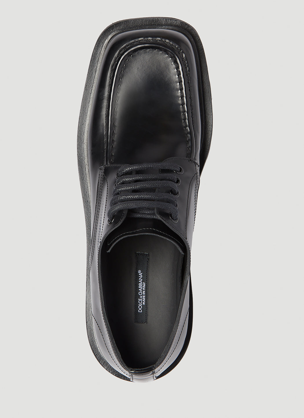 Dolce & Gabbana Men Brushed Leather Derby Shoes DOLCE & GABBANA